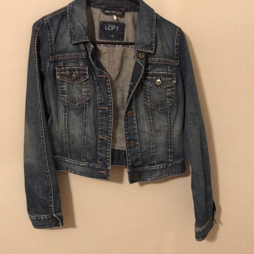 Jean jacket by Ann Taylor Loft